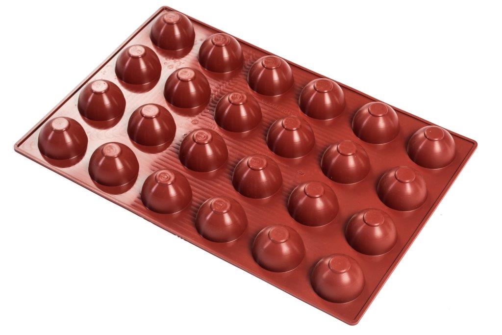 SILMAÉ Silicone Tray - Dome with Support Disc - 24 Cavities 10units/box