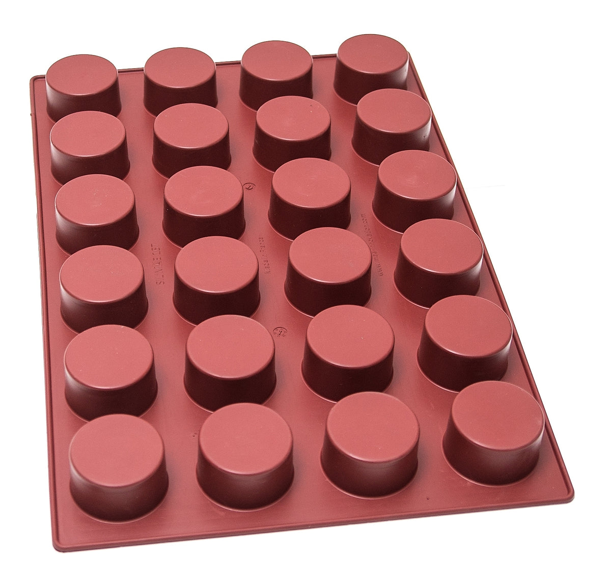 SILMAÉ Silicone Tray - Cylinder Straight Edges - 24 Cavities